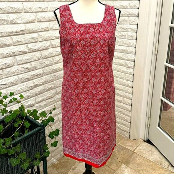 Sleeveless Dress - Deep Red - Picture 1 of 5